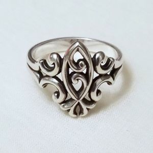 RETIRED James Avery Scrolled Ichthus ring